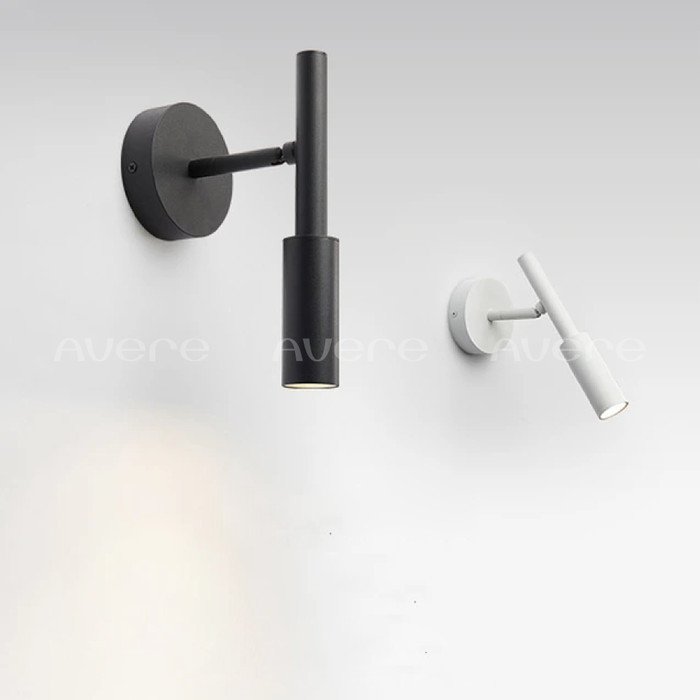 Wall Lamp / Lampu Dinding Baca Bedside Hitam Putih Minimalis CHESTER