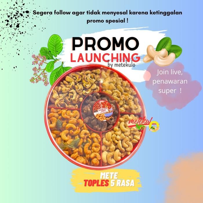 

(Mix 5 Rasa Toples) Kacang Mete 5 Rasa Food Snacks Mede
