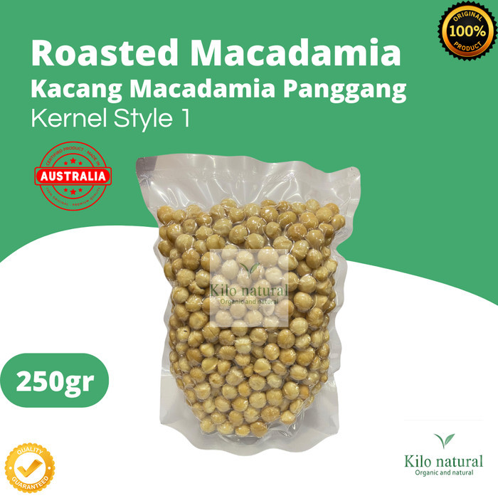 

Roasted Macadamia Whole Kernel Style 1 - 250gr / Macadamia Panggang Kernel Style 1 - 250gram
