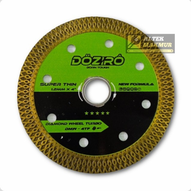 ___] Mata Pisau Potong Keramik Granit / Diamond Wheel Turbo 4 Inch DOZIRO