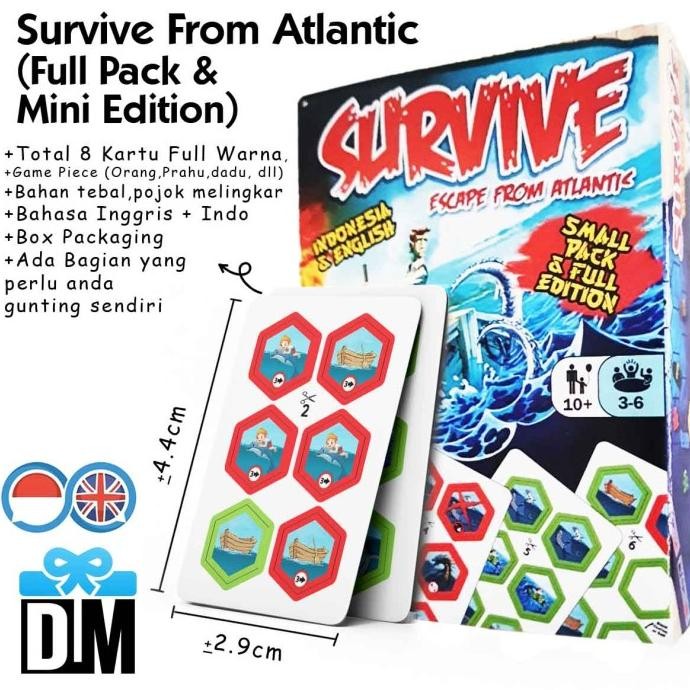 ~~~] Board Game Survive Survival Escape From Atlantic Selamatkan Penjelajah
