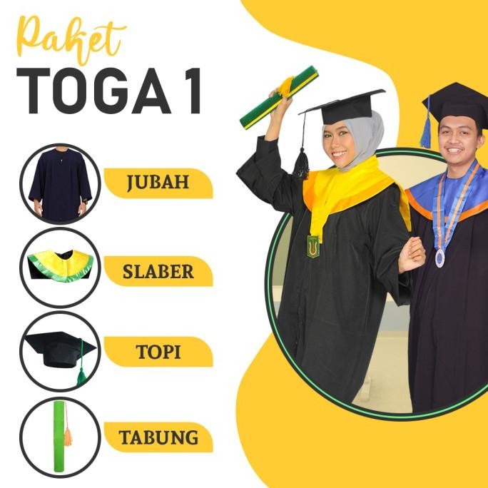 PAKET HEMAT TOGA WISUDA / ATRIBUT TOGA WISUDA/PERLENGKAPAN TOGA WISUDA