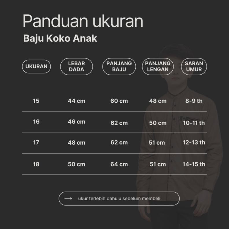Promo Lebaran Baju Koko Anak Yudistira Lengan Panjang Umur 8 Sampai 15 Tahun Terbaru Asli