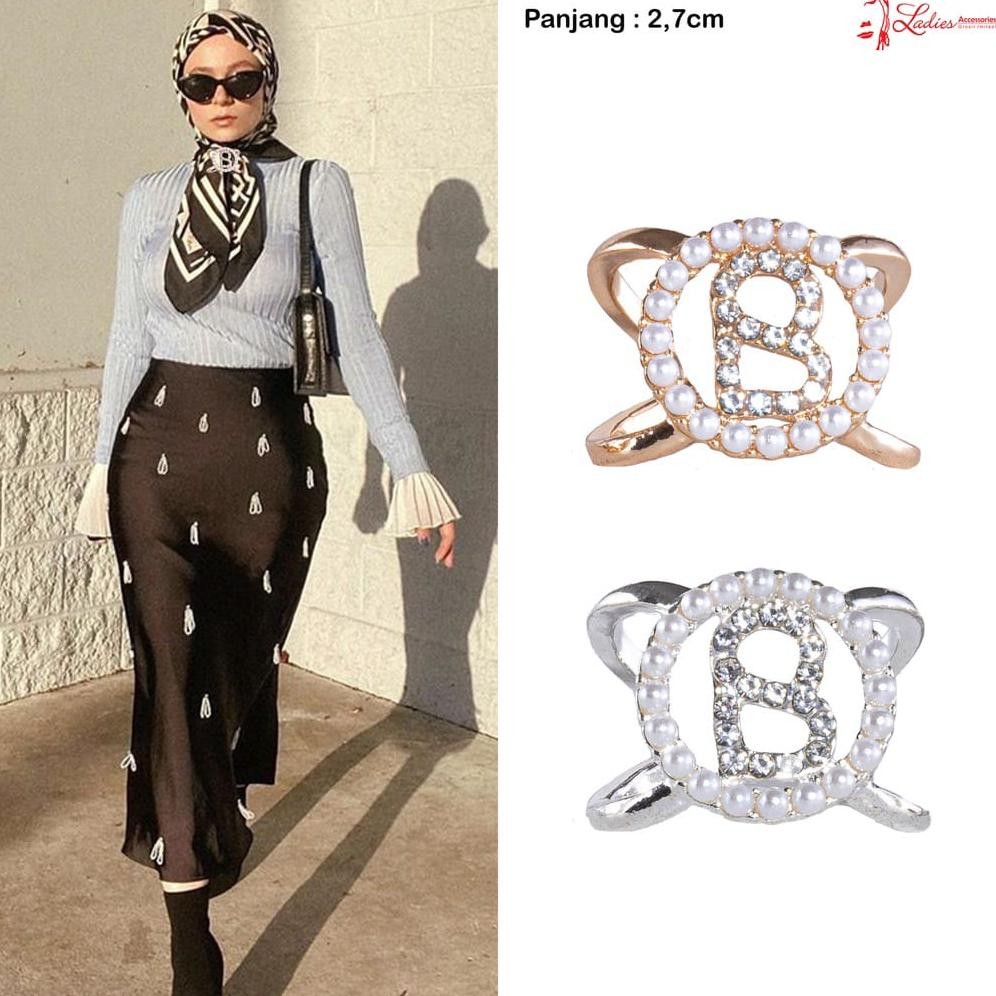 Ramadhan Sale Ring Hijab Premium Aksesoris Bros Cincin Kolong Jilbab Selendang Cod