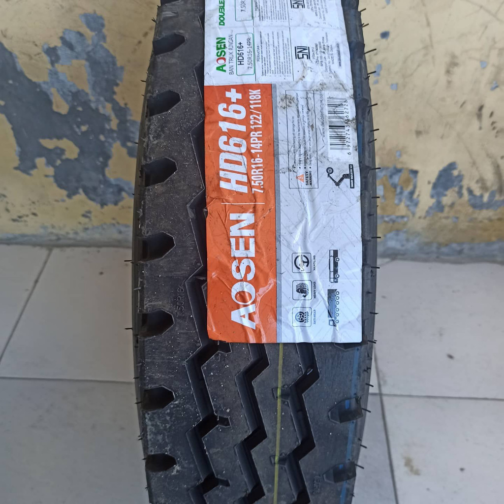 BAN KAWAT 750-16 AOSEN HD 616+/750X16 AOSEN(SET Ban Luar, Ban dalam, dan Ban perut/selendang/marset)