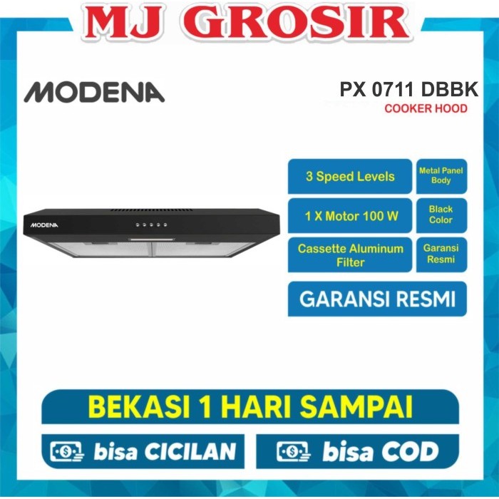 COOKER HOOD MODENA PX 0711 DBBK EXHAUST KOMPOR TUDUNG HISAP