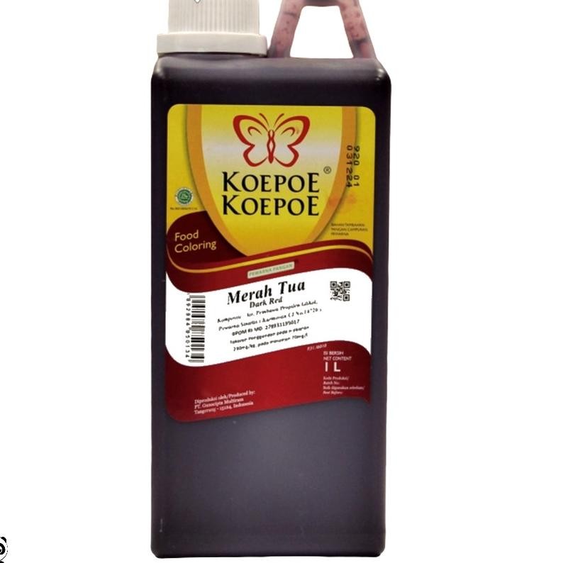 

Oepoe Oepoe Pewarna Merah Tua 1 Liter Food Colng Dar Red 1L