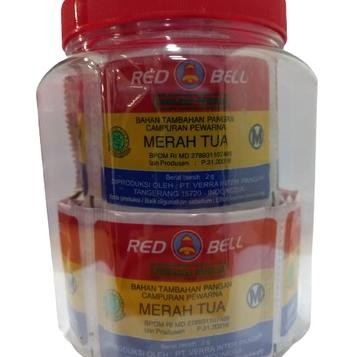 

Red Bell Pewarna Bubu Merah Tua 2 Gr100 Achet