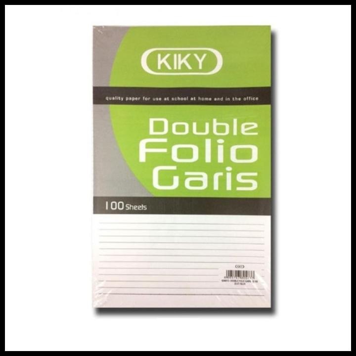 

Terlaris Kertas Double Folio Bergaris 100 Lembar Kiky Good Quality