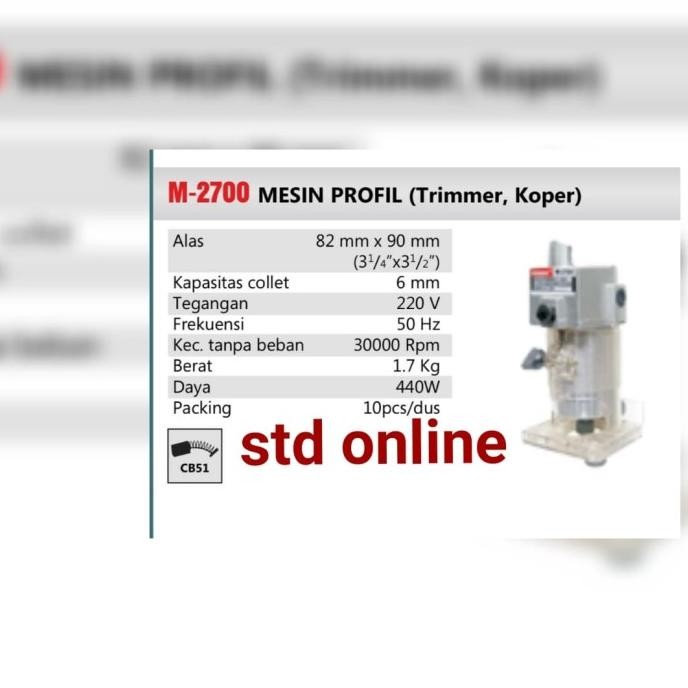 M2700 mesin router mesin profil kayu modern trimmer modern stdba