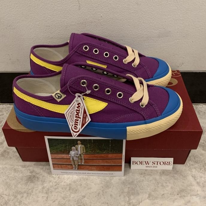 Promo Compass Gazelle Low Purple Haze / White Blue / Cream / Matcha Blue COD