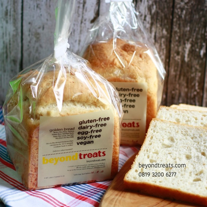 

Golden Bread/Roti Tawar Gluten-Free Vegan Gfcfef Gfcf