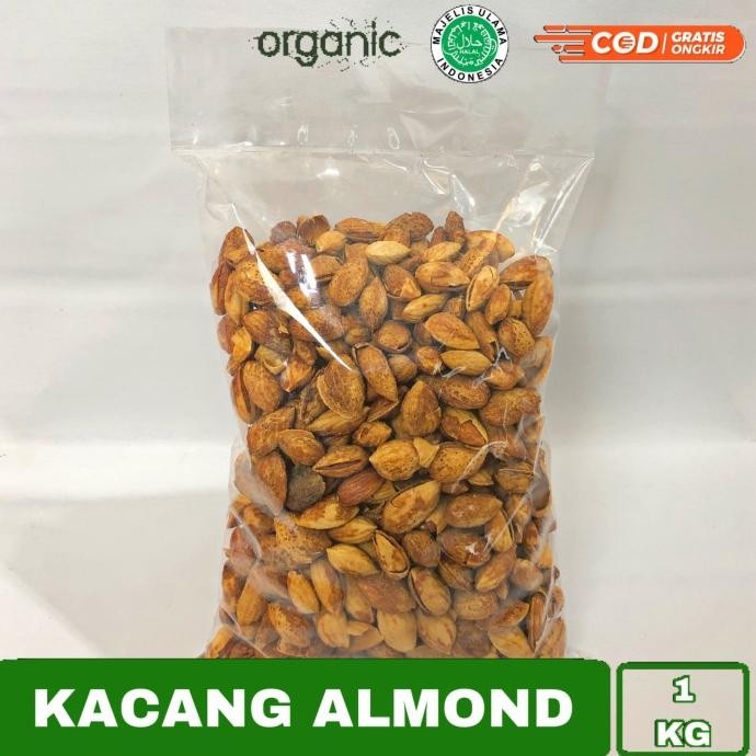 

Kacang Almond panggang 1kg / almond roasted Berkualitas