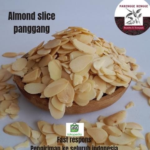 

Roasted almond slice 250gram/ kacang almond slice panggang Berkualitas