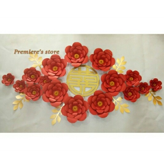 PAPER FLOWER SANGJIT / DEKORASI SANGJIT