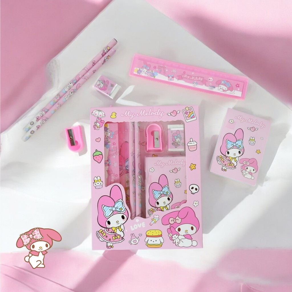 

Pensil Set / Souvenir Ulang Tahun / Stationery Set 608 My Melody