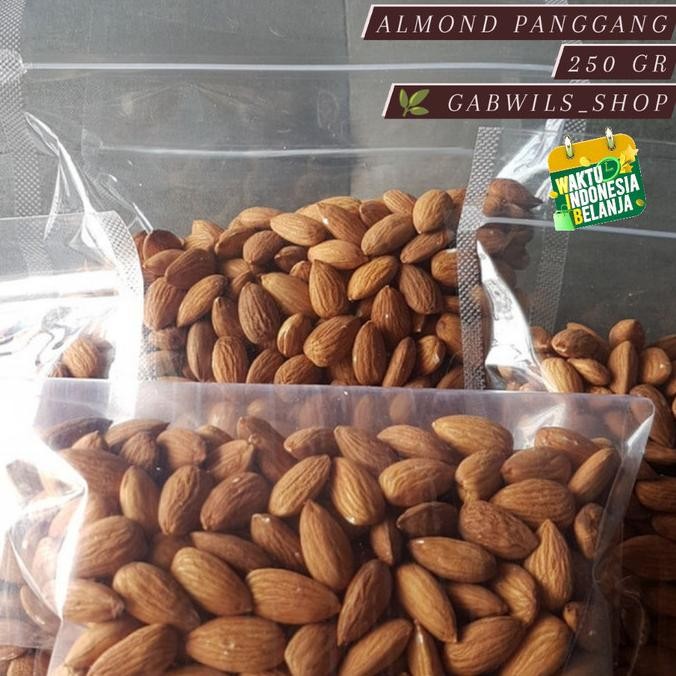 

Almond Panggang 250gr / Roasted Almond Utuh Berkualitas