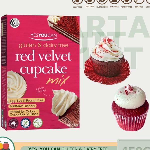 

Ye You Can Red Veet Cupcae Tepung Roti Ue Gluten Dairy Free