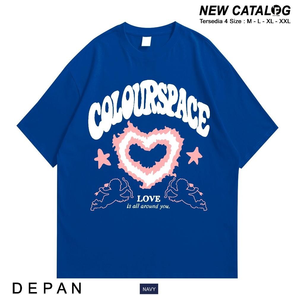 Promo T-Shirt Heavyweight Distro Colourspace Lovish Black