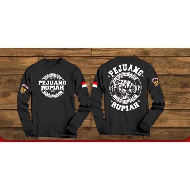 Promo Sixteenfashion Kaos Pejuang Rupiah Lengan Panjang