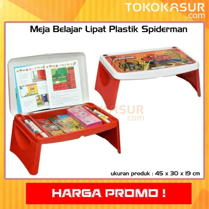 Meja Belajar Lipat Plastik Anak