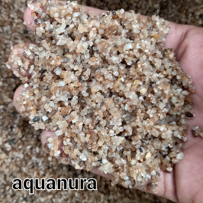 PROMO SPECIAL pasir silika coklat kasar no 2 1kilo kolam aquascape aquarium
