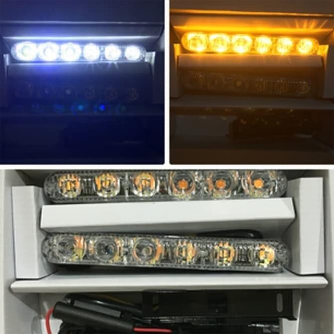 Promo DRL LED Model Fortuner + Running Sein - Set Kanan Kiri