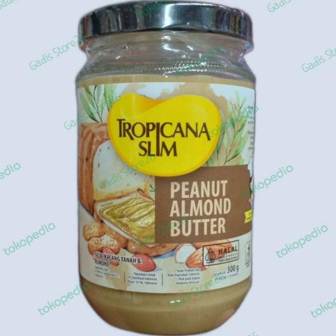 

SELAI TROPICANA SLIM PEANUT ALMOND BUTTER 300 GR | SELAI KACANG Berkualitas