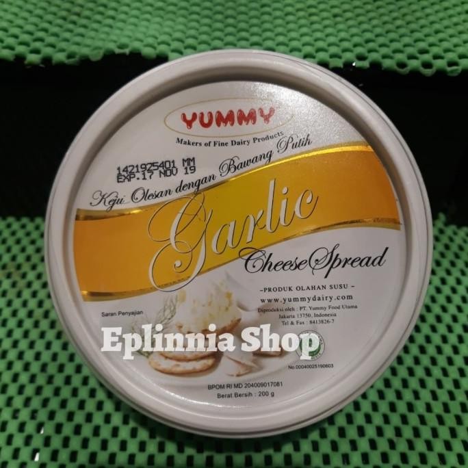 

YUMMY GARLIC CHEESE SPREAD 200 GR - KEJU DENGAN BAWANG PUTIH ORIGINAL