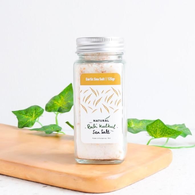 

125G GARLIC SEA SALT GARAM LAUT BAWANG PUTIH - BALI KULKUL ORIGINAL