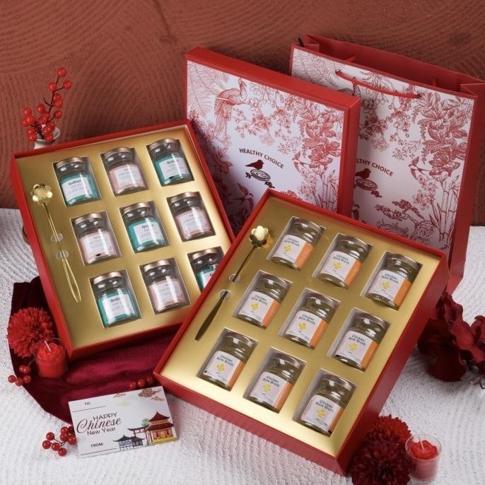 

Realfood Hampers imlek minuman sarang burung walet CNY Parcel isi 9btl