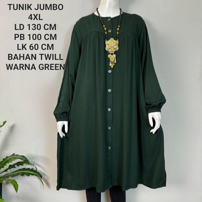Long Tunik Jumbo Ld 130 Cm Model Kekinian