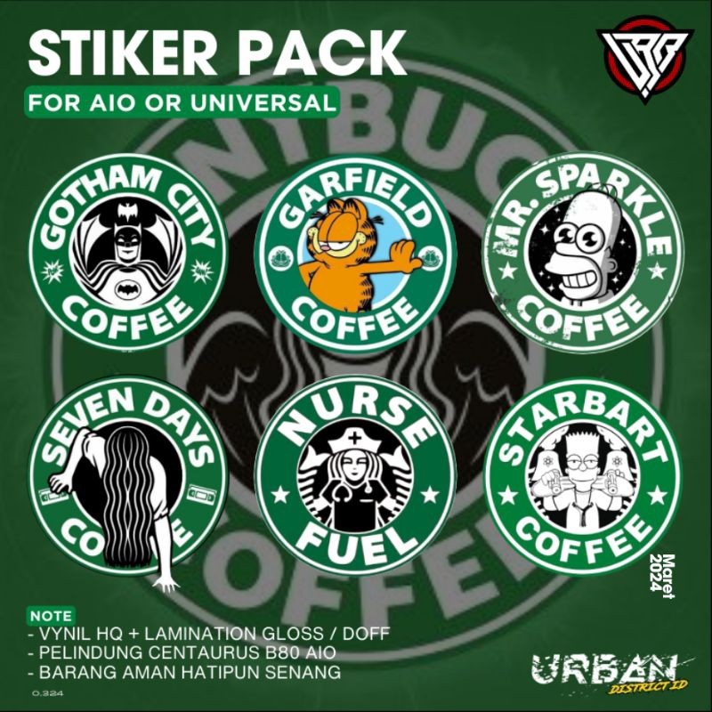

Terlaris Stiker Pack All In One Hunger Brand Garskin Custom Case Laminasi Tebal COD