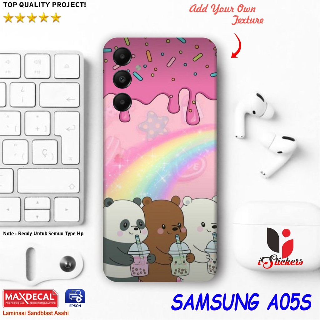

Terlaris A05s Garskin Stiker Custom Case Laminasi Tebal COD