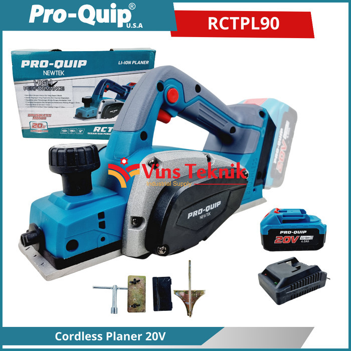 Cordless Planer Mesin Serut Kayu Baterai RCTPL 90 ProQuip RCTPL90