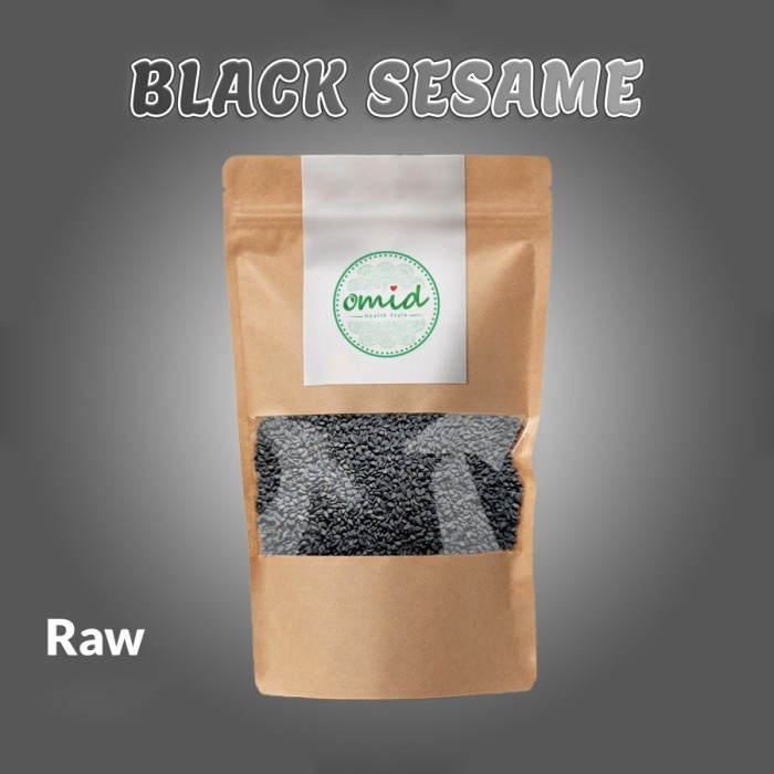 

Organic Black Raw Sesame Seeds (Biji Wijen Hitam Organik Mentah) 250gr