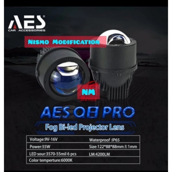 BEBAS ONGKIR - FOGLAMP PROJECTOR AES BILED 3 WARNA FOGLAMP LASER LED XPANDER 3INC