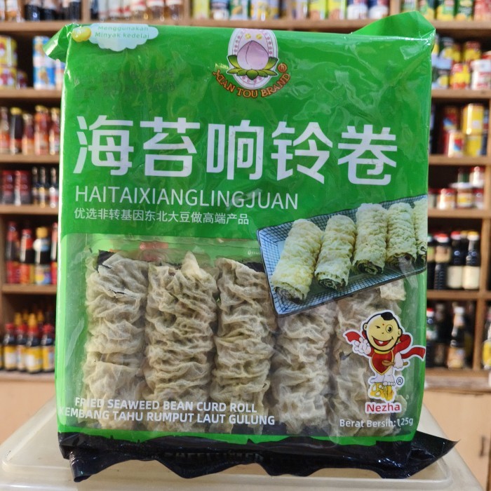 

Xian Tou Brand Haitaixianglingjuan Kembang Tahu Rumput Laut Gulung/ Fried Seaweed Bean Curd Roll
