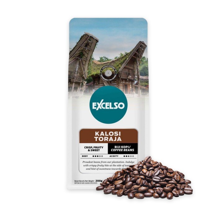 

Excelso Kalosi Toraja Biji 200G Twin Pack