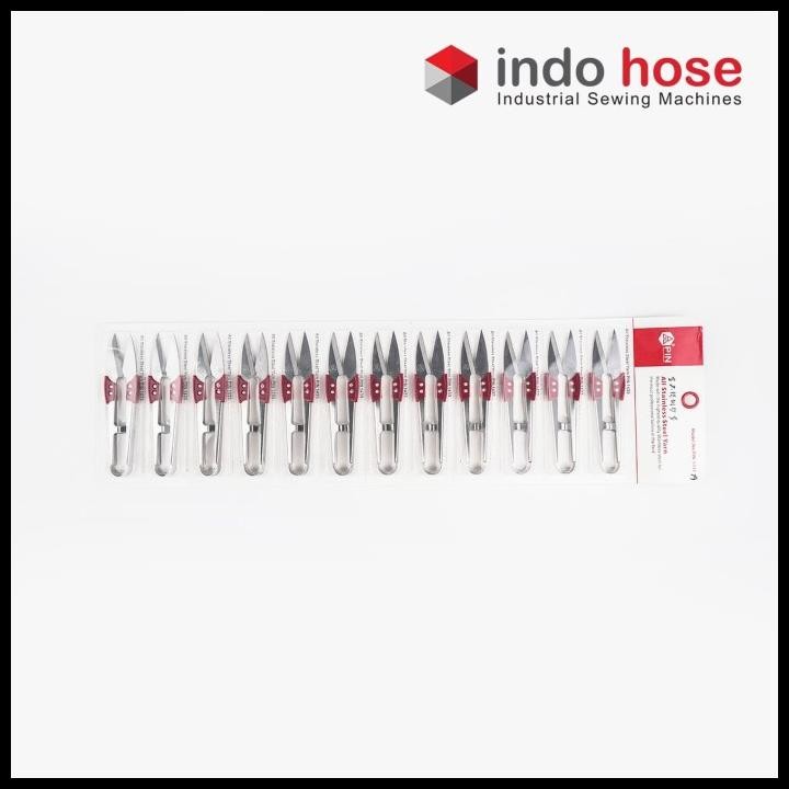 

Terlaris Indohose Pin 1433A Gunting Potong Benang / Cekris Stainless Merah Good Quality