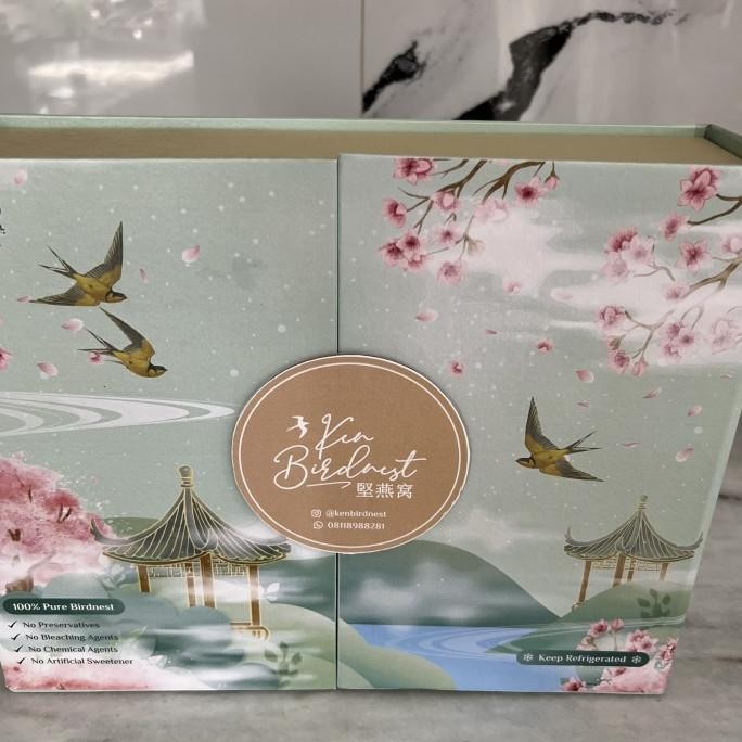 

[BPOM]Hampers Pure birdnest isi 12jar @100ml dengan hardbox cantik