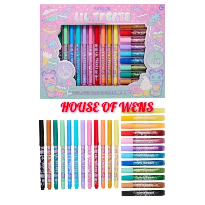 

SMIGGLE SPARKER LIL TREATS MARKER PACK - SPIDOL GAMBAR PACK ORIGINAL