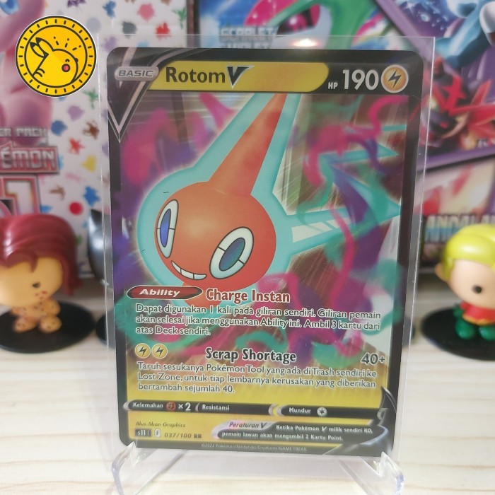 Rotom V s11 037/100 Pokemon TCG Indonesia