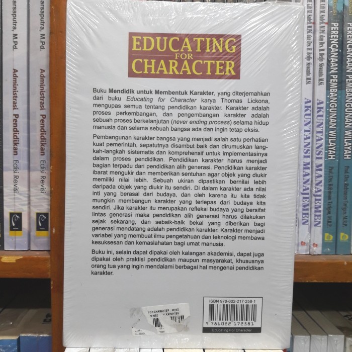 

Terbaru Buku Pendidikan Karakter Educating For Character Thomas Lichona Terlaris