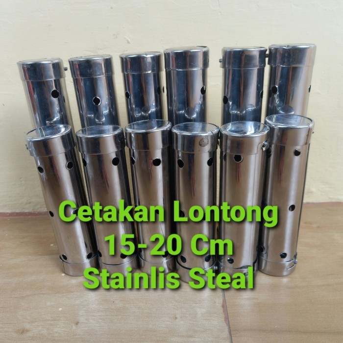 

TERMURAH CETAKAN LONTONG STAINLESS 15 CM & 20 CM X 4 CM