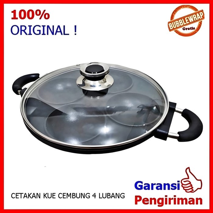 

TERLARIS CETAKAN KUE SURABI/SERABI CETAKAN KUE 4 LUBANG TEFFLON ( 4 LUBANG )