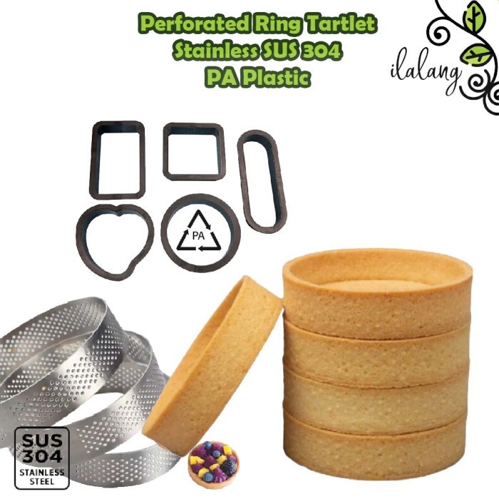 

BEST PERFORATED RING TART 9CM STAINLESS STEEL RING CUTTER PIE TARTE TARTLET