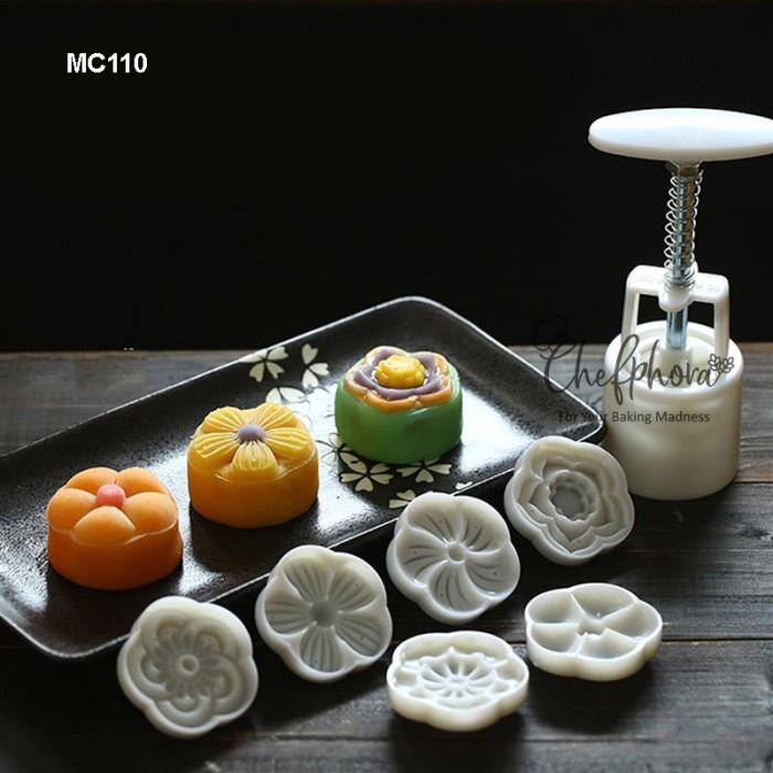 

READY CETAKAN KUE BULAN NASTAR TAIWAN MOONCAKE MOON CAKE PLUNGER 50GR 6MOTIF