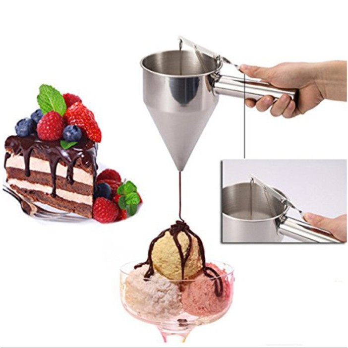 

TERLARIS PENUANG COKLAT BUMBU DISPENSER ADONAN KUE CAKE STAINLESS STEEL PREMIUM