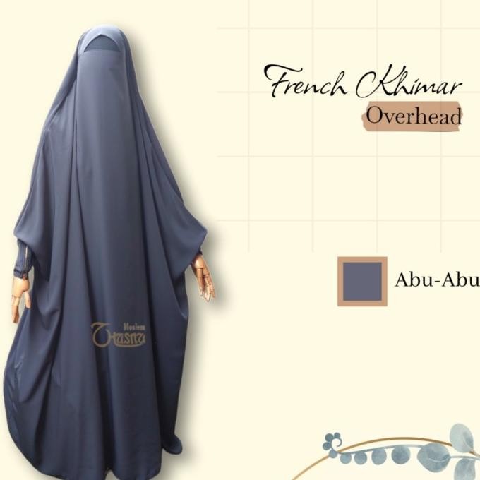 Overhead French Khimar Termurah Khimar Terusan Gamis Overall Onepiece Terbaru